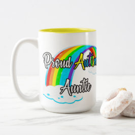 Taza Bicolor La tía del autismo orgulloso