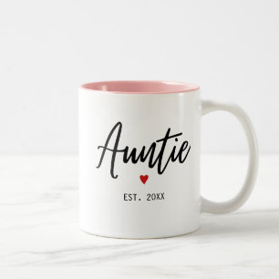 Taza Bicolor La tía estableció la música Minimalista moderna