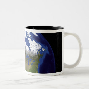 Taza Bicolor La tierra de mármol azul 5 de la generación