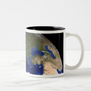 Taza Bicolor La tierra de mármol azul 7 de la generación