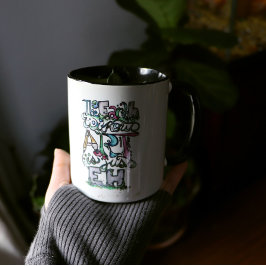 Taza Bicolor La tierra sin arte es sólo EH