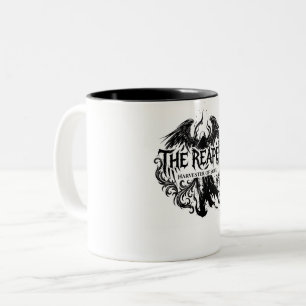 Taza Bicolor La tipografía gótica de La Parca y el arte del áng