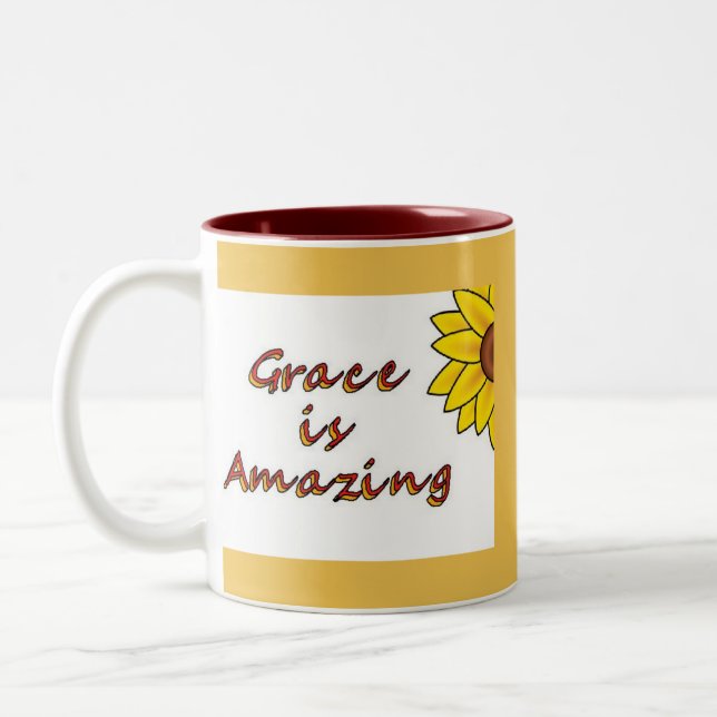 Taza Bicolor La tolerancia es asombrosa - girasol (Izquierda)