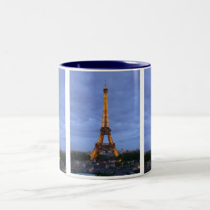 Taza Bicolor La Torre Eiffel de París Francia