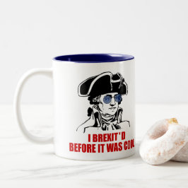 Taza Bicolor La UE 1776 de George Washington Brexit señala las