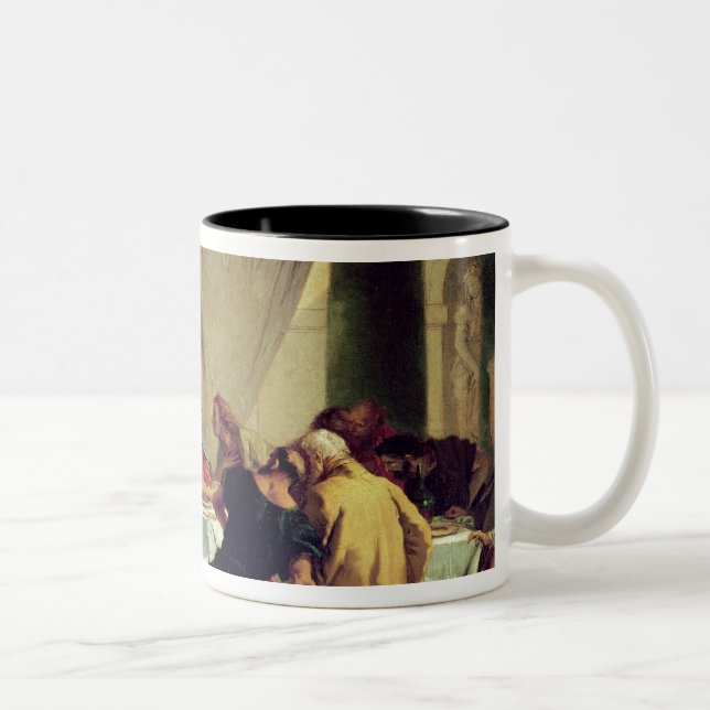 Taza Bicolor La última cena, 1745-50 (Derecha)