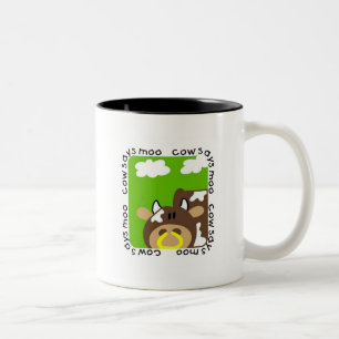 Taza Bicolor La vaca dice las camisetas y los regalos del MOO