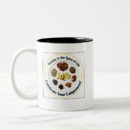 Taza Bicolor La variedad es la sal de la vida Inspirador 