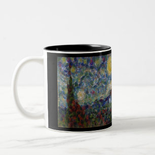 Taza Bicolor La víbora Bella Artes estrellada de la noche de lo