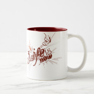Taza Bicolor La vida ahora está