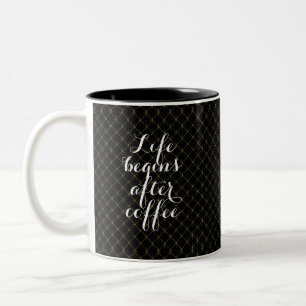 Taza Bicolor La vida comienza después de café