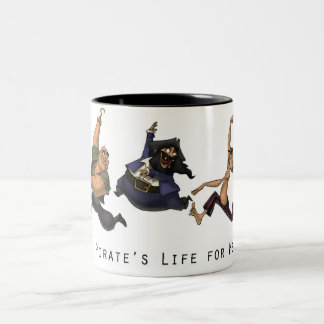 Taza Bicolor La vida de un pirata para mí