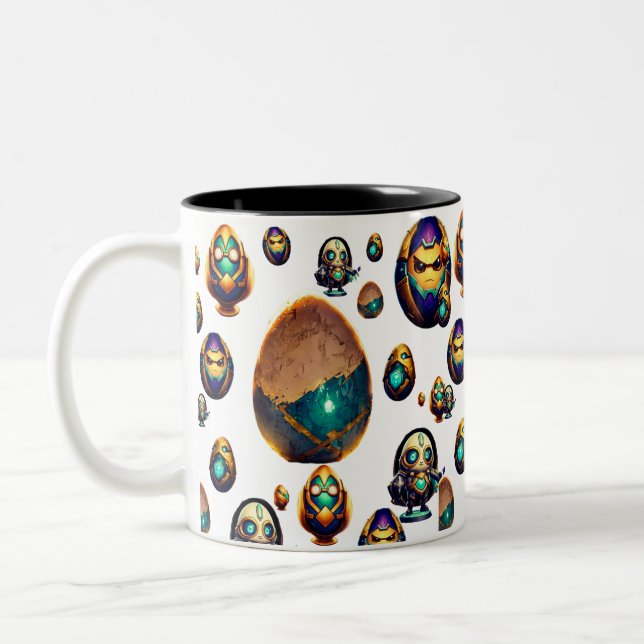 TAZA BICOLOR LA VIDA DEL HUEVO (Izquierda)