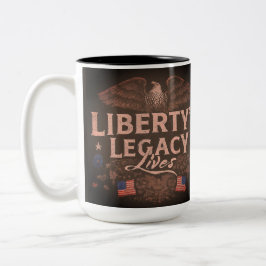 Taza Bicolor La vida del legado de la libertad