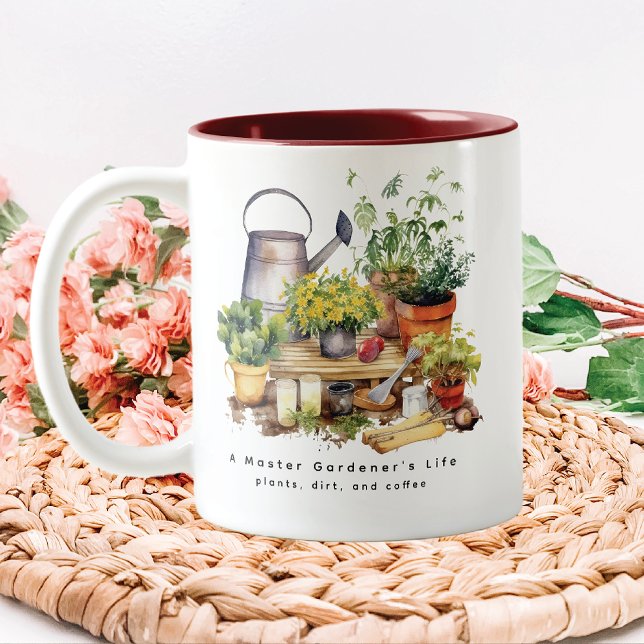 Taza Bicolor La vida del maestro jardinero (Subido por el creador)
