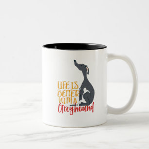 Taza Bicolor La vida divertida de los amantes de los perros es