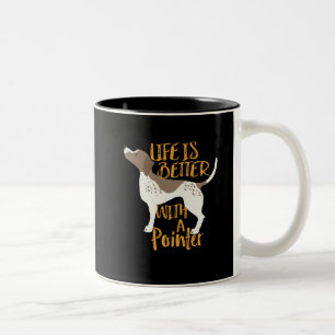 Taza Bicolor La vida divertida del perro es mejor con el