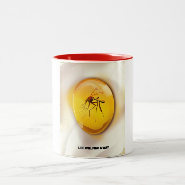 Taza Bicolor La vida encontrará la manera (Centro)