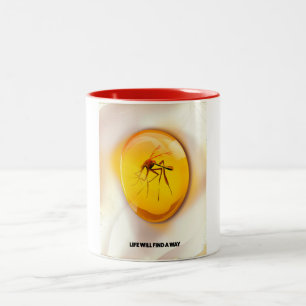 Taza Bicolor La vida encontrará una manera