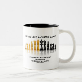 Taza Bicolor La Vida Es Como Un Juego De Ajedrez Estrategia De 