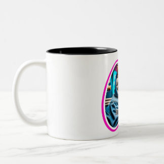 Taza Bicolor La vida es mejor con los gatos Mug envolver a gato