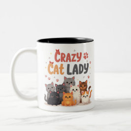 Taza Bicolor La vida es mejor con los gatos Mug envolver a gato