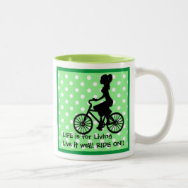 Taza Bicolor La Vida Es Para Vivir Bien.