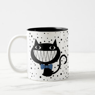 Taza Bicolor La vida es un gato medio