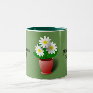 Taza Bicolor la vida es un jardín
