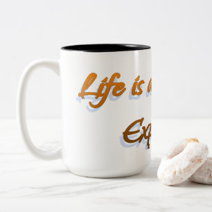Taza Bicolor La Vida Es Un Viaje