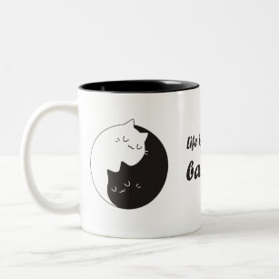 Taza de Gatos Yin y Yang