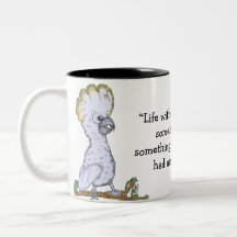 "La vida sin café" Cockatoo Mug