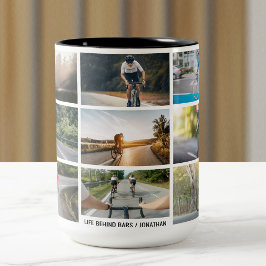 Taza Bicolor La vida tras las rejas Personaliza imágenes Amante