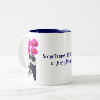 Taza Bicolor La vida un acto malabariado Panda Inspirador