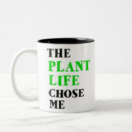 Taza Bicolor la vida vegetal me eligió