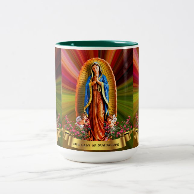 Taza Bicolor La Virgen de Guadalupe (Centro)