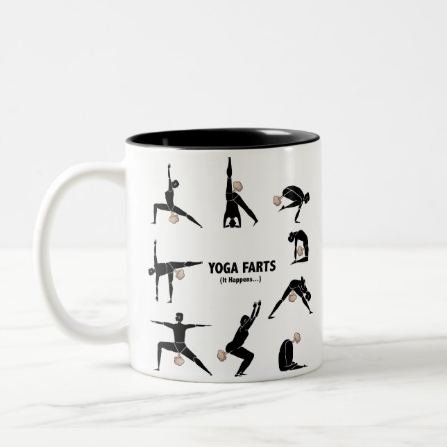 Taza Bicolor La yoga Farts (Izquierda)