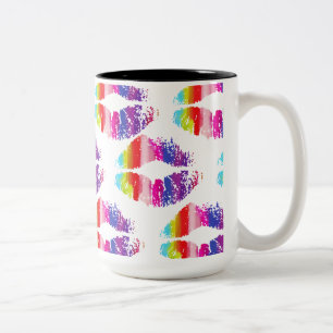 Taza Bicolor Labios elegantes #10