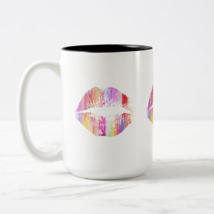 Taza Bicolor Labios Elegantes #29