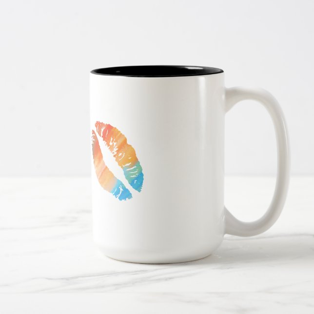 Taza Bicolor Labios estilizados #2 (Derecha)