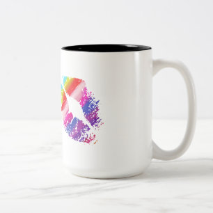 Taza Bicolor Labios estilizados #3