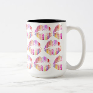 Taza Bicolor Labios estilizados #30