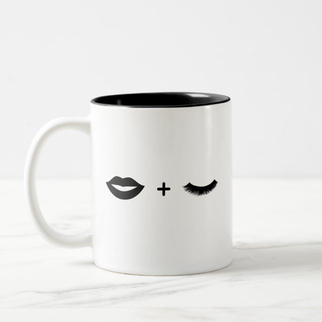 Taza Bicolor Labios + Latigazos gráficos (Izquierda)
