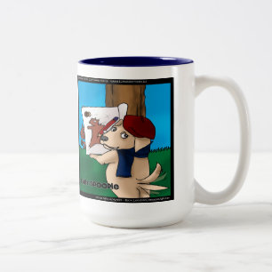 Taza Bicolor Labradoodle Graciosos Regalos Tees Mugs Cards Etc