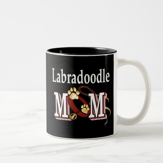Taza Bicolor Labradoodle Mom Mug (Derecha)