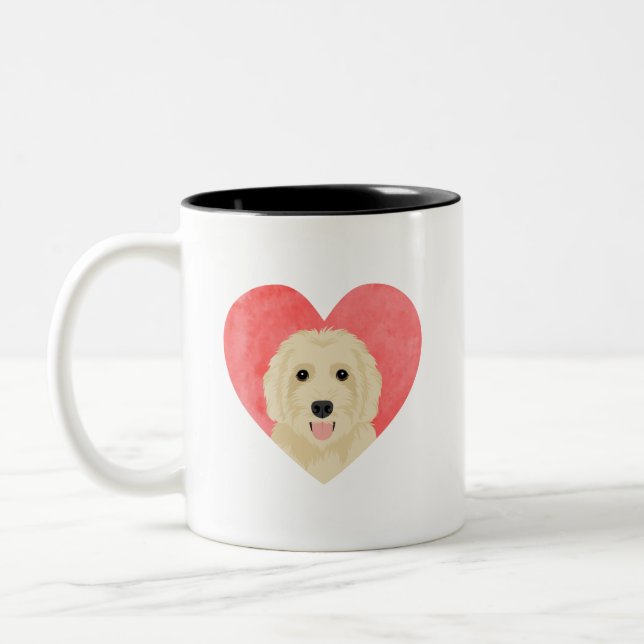 Taza Bicolor Labradoodle Mugs (Izquierda)