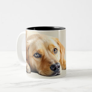 Taza Bicolor Labrador Dorado