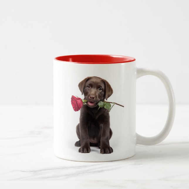 Taza Bicolor Labrador Love (Derecha)