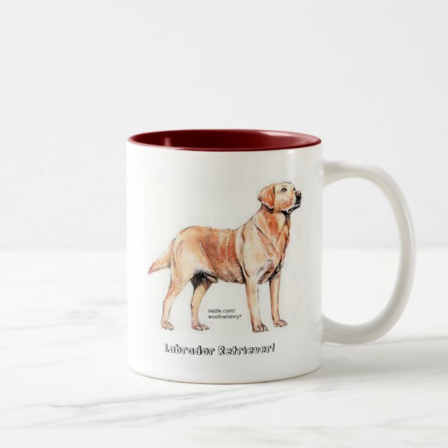Taza Bicolor Labrador Retriever (Derecha)