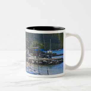 Taza Bicolor lado de la playa en Leverick Bay Resort & Marina,